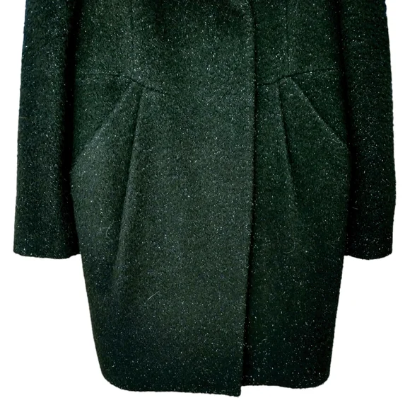Reasterisk Black Wool, Alpaca/(100% Fox Fur) Women's Coat. Size-66 - Picture 3 of 13